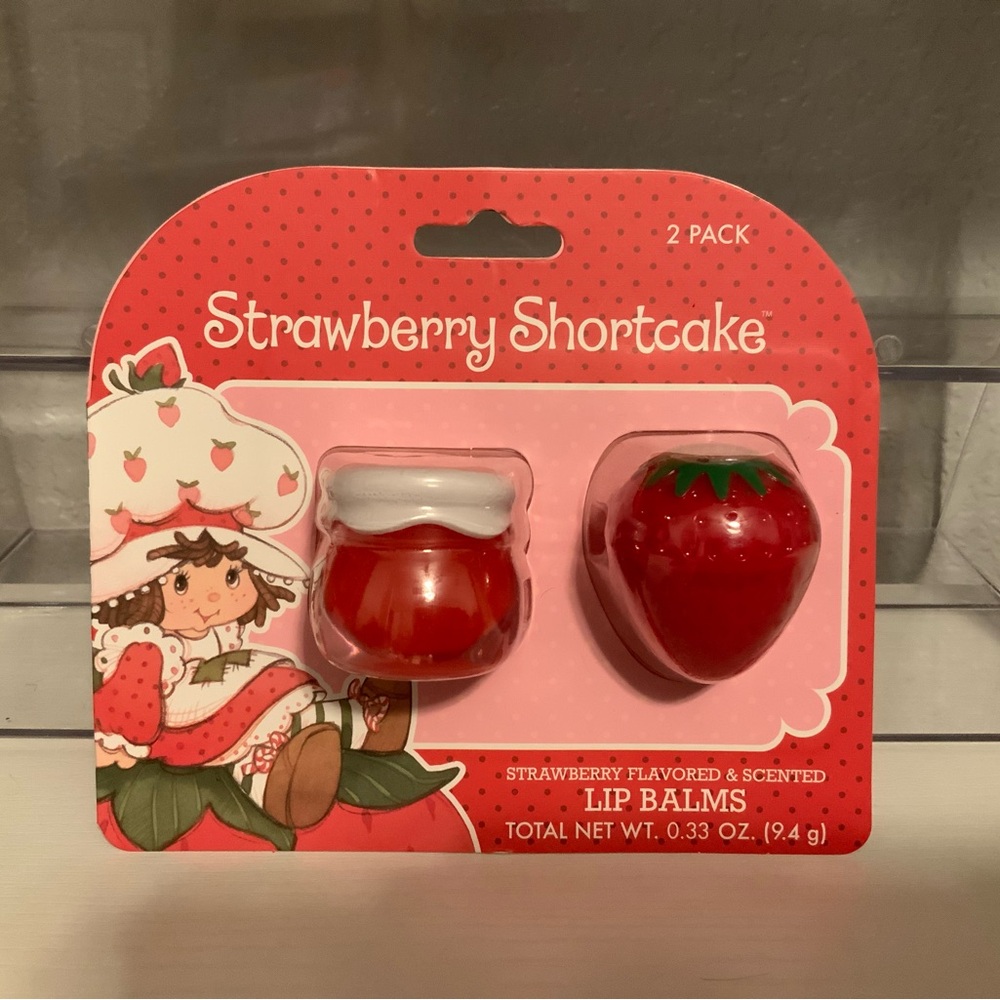 Strawberry Shortcake Flavored & Scented Lip Balms.
2-pack
